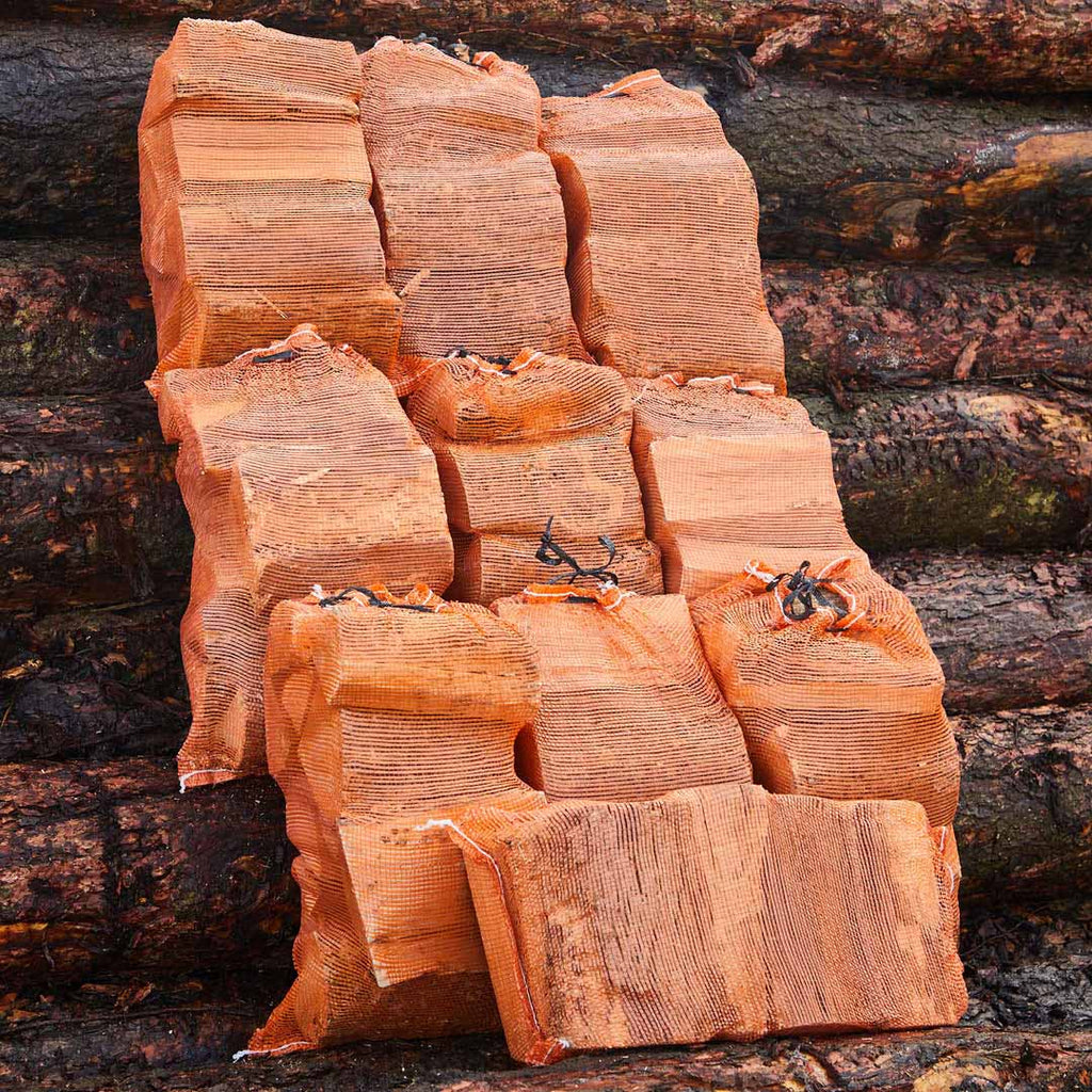 10 x 30 Litre Bags Of Premium Kiln Dried Ash Logs