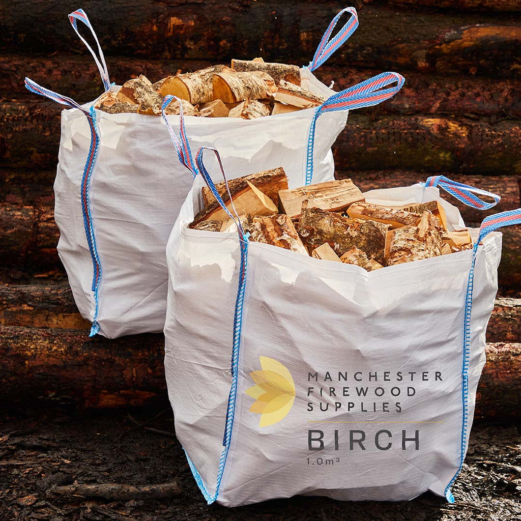 Full Cubic Metre of Premium Kiln Dried Logs – Birch Hardwood