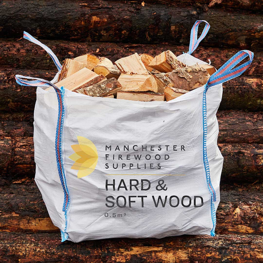 Half Cubic Metre of Budget Kiln Dried Logs – Hard & Soft Wood Mix